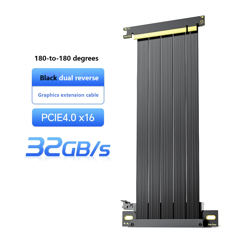 PCIe 3.0 / 4.0 X16 GPU Extensi - Pcie 4.0 X16 Riser Cable 90 Degree 评论和价格