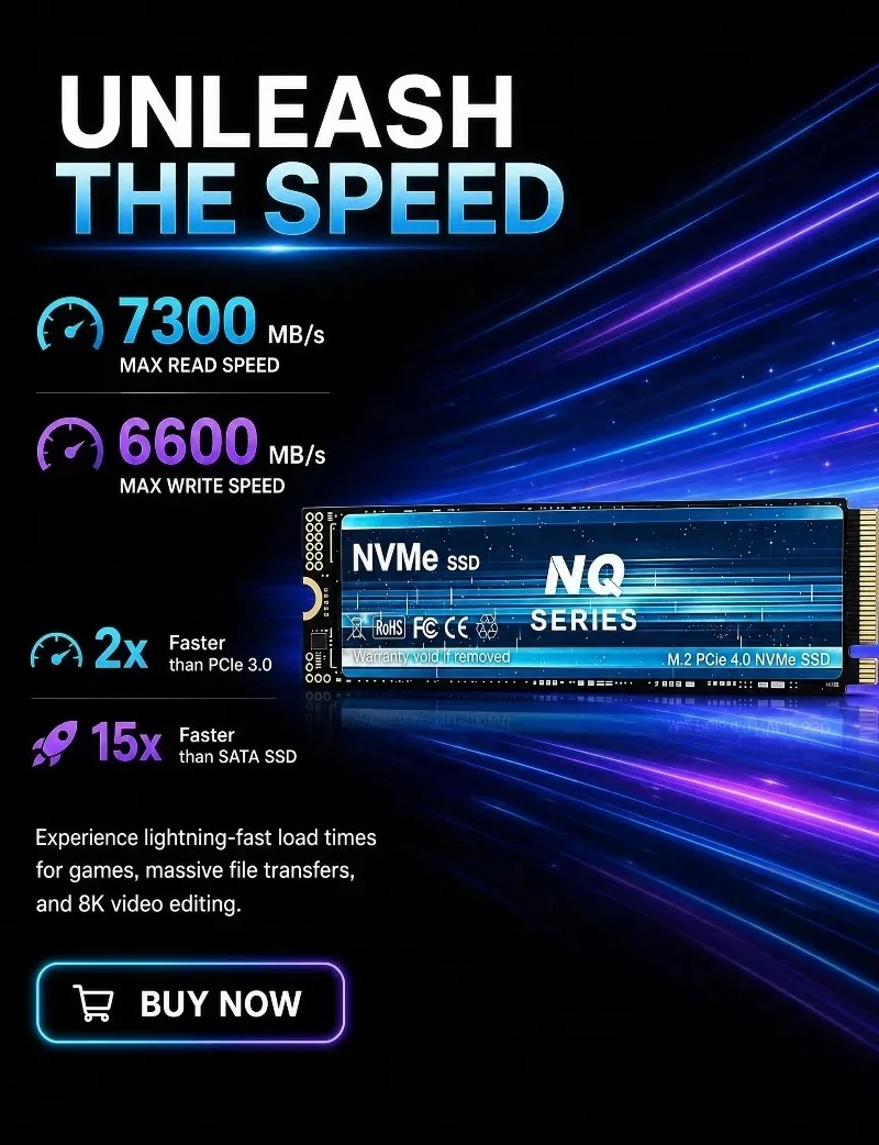 NQ SERIES NVME SSD 2TB/4TB NVM - M.2 Nvme 4Tb Pcie 4.0 Ssd 评论和价格